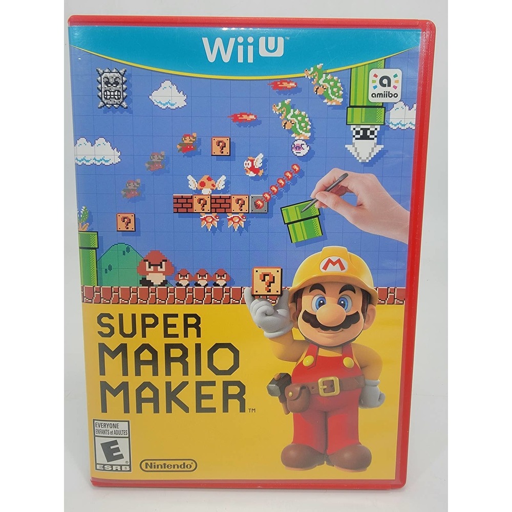 Super Mario Maker (Nintendo Wii U) W / Electronic Manual / No Art Book / No box